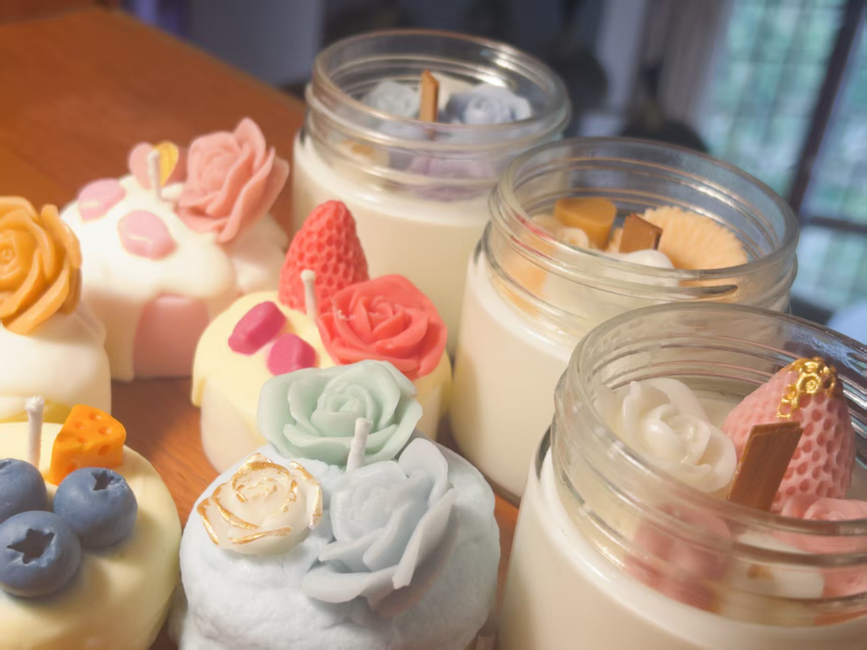 Kids DIY 花朵蜡烛